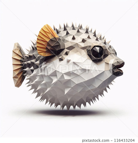 Low Polygon Style Illustrations of Various Animals on a White Background - Modern and Colorful Geometric Art 116433204