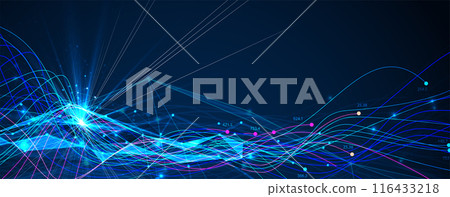 Neural network concept. Connected cells with links. High technology process. Abstract futuristic background. Vector art. Neural network concept. Connected cells with links. High technology process. Abstract futuristic background. Vector art. 116433218