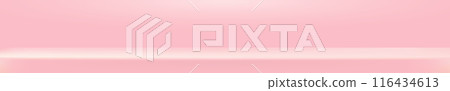 Vector Empty pastel pink color studio table room background, product display with copy space for display of content design. Horizontal wide Banner for web advertising products. Pink abstract podium Vector Empty pastel pink color studio table room background, product display with copy space for display of content design. Horizontal wide Banner for web advertising products. Pink abstract podium 116434613