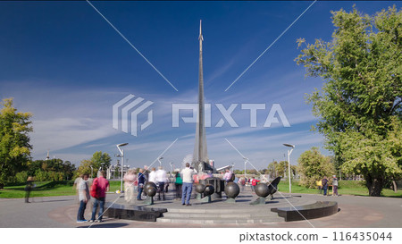 Monument To the Conquerors of Space timelapse hyperlapse, Moscow, Russia Monument To the Conquerors of Space timelapse hyperlapse, Moscow, Russia 116435044