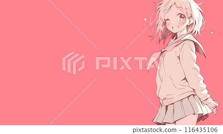 高中女生肖像 116435106