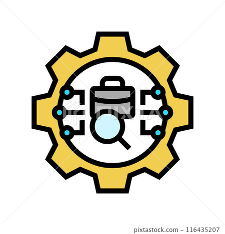 recruitment automation business work job color icon vector illustration recruitment automation business work job color icon vector illustration 116435207