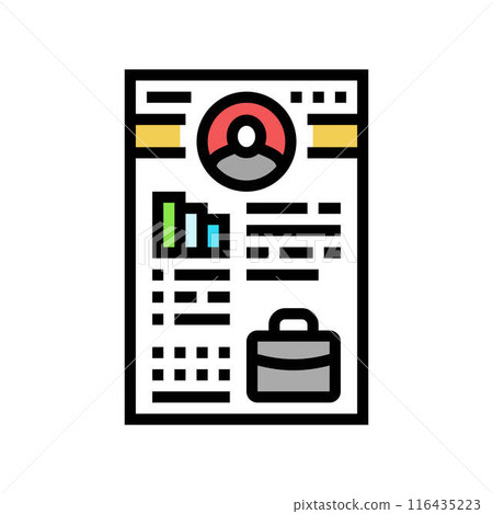candidate persona recruitment business work job color icon vector illustration candidate persona recruitment business work job color icon vector illustration 116435223