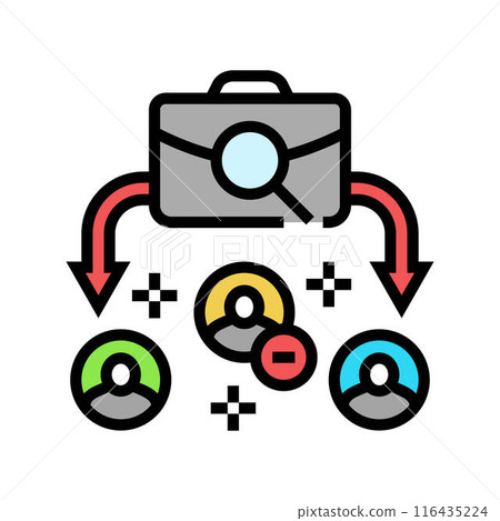 passive candidate recruitment business work job color icon vector illustration passive candidate recruitment business work job color icon vector illustration 116435224