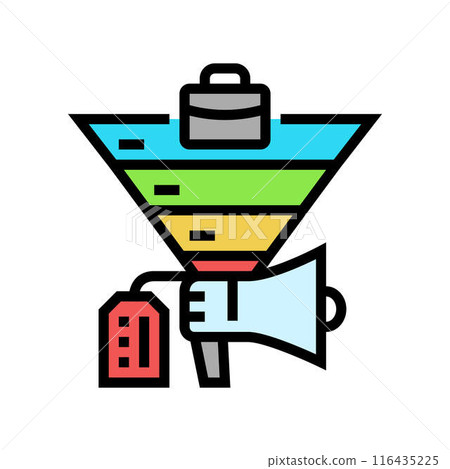 recruitment marketing business work job color icon vector illustration recruitment marketing business work job color icon vector illustration 116435225