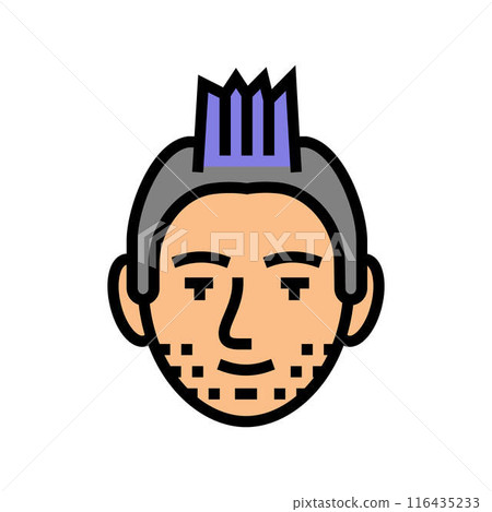 man punk subculture style color icon vector illustration man punk subculture style color icon vector illustration 116435233