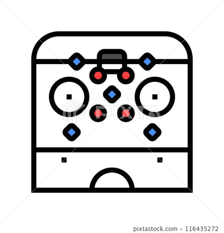 penalty kill ice hockey sport game color icon vector illustration 116435272
