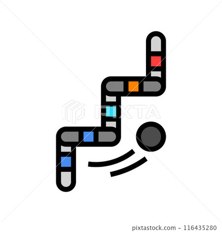 stickhandling ice hockey sport game color icon vector illustration stickhandling ice hockey sport game color icon vector illustration 116435280