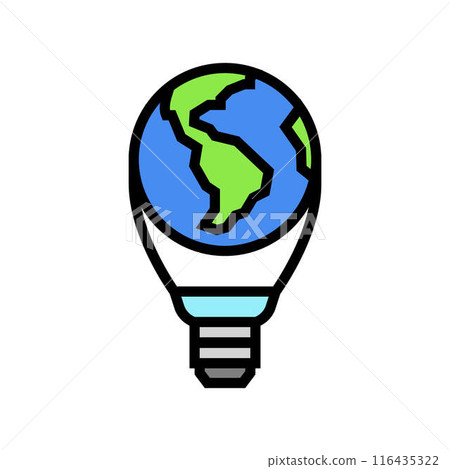 world energy audit color icon vector illustration 116435322