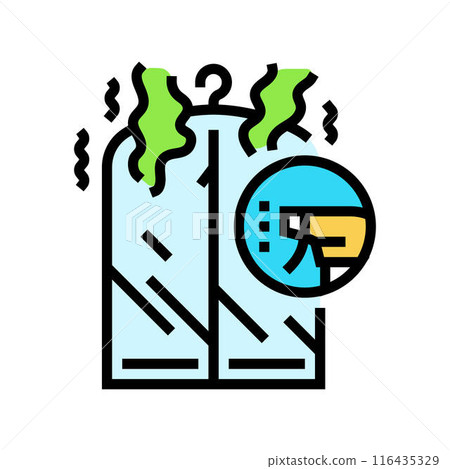 odor removal laundry wash color icon vector illustration 116435329