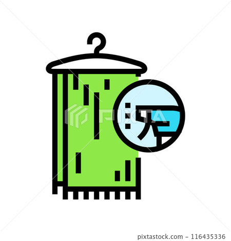 delicate fabrics dry cleaning color icon vector illustration delicate fabrics dry cleaning color icon vector illustration 116435336