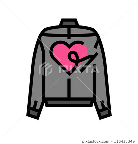embroidered denim diy fashion handmade color icon vector illustration 116435349