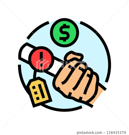 insider trading money business cash color icon vector illustration insider trading money business cash color icon vector illustration 116435379