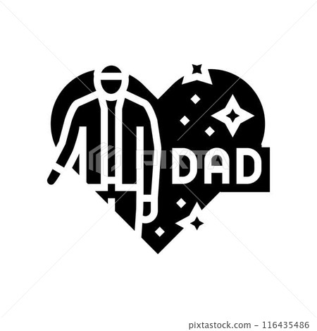 fathers day usa holiday glyph icon vector illustration fathers day usa holiday glyph icon vector illustration 116435486