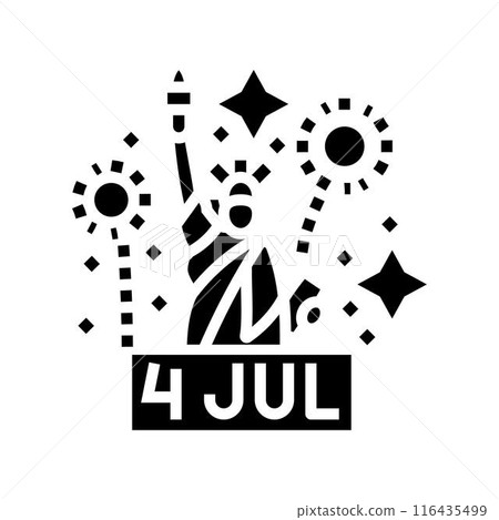 independence day july usa holiday glyph icon vector illustration independence day july usa holiday glyph icon vector illustration 116435499