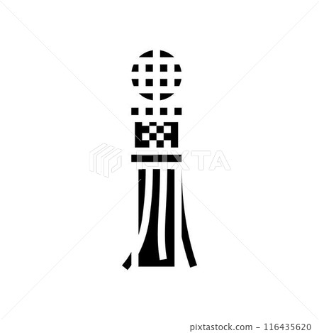 tanabata japanese holiday glyph icon vector illustration 116435620