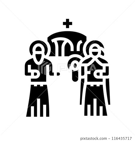 presentation of jesus at the temple glyph icon vector illustration presentation of jesus at the temple glyph icon vector illustration 116435717