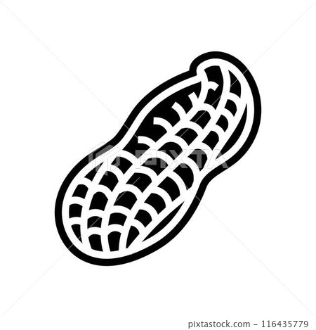peanuts allergen free product food glyph icon vector illustration peanuts allergen free product food glyph icon vector illustration 116435779