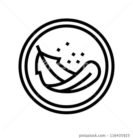 lightweight product label caution line icon vector illustration lightweight product label caution line icon vector illustration 116435925