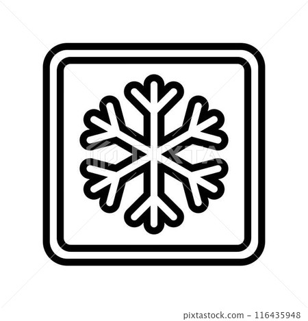 keep refrigerated product label warning line icon vector illustration keep refrigerated product label warning line icon vector illustration 116435948