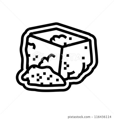 yeast allergen free product food line icon vector illustration yeast allergen free product food line icon vector illustration 116436114