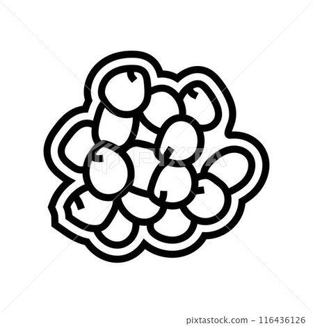 lupin allergen free product food line icon vector illustration lupin allergen free product food line icon vector illustration 116436126