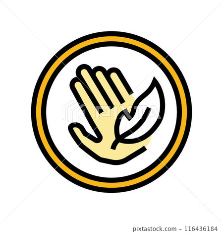 hypoallergenic label product caution color icon vector illustration hypoallergenic label product caution color icon vector illustration 116436184