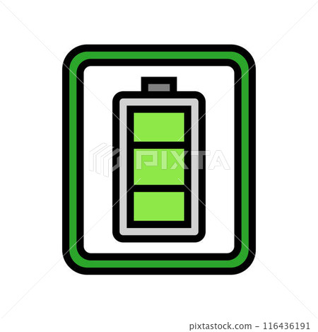 pre charged label product caution color icon vector illustration pre charged label product caution color icon vector illustration 116436191