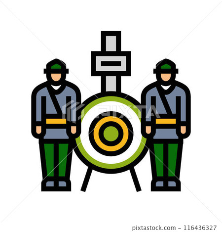 national memorial day chinese holiday color icon vector illustration 116436327