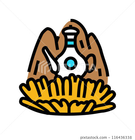 double ninth festival chinese holiday color icon vector illustration 116436338