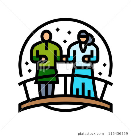 double seventh festival chinese holiday color icon vector illustration 116436339