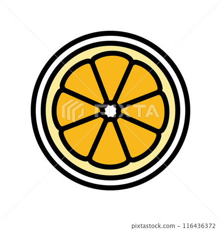 citrus fruits allergen free product food color icon vector illustration citrus fruits allergen free product food color icon vector illustration 116436372