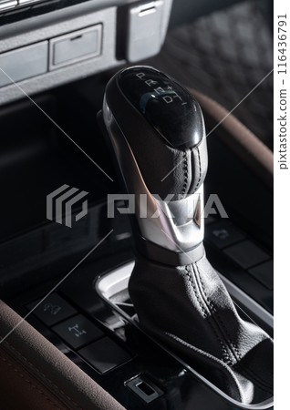 Automatic gearstick with leather cover 116436791