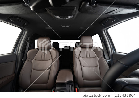 Elegant dark car intrior 116436804