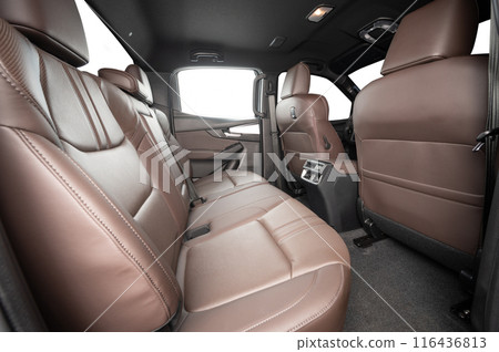 Brown leather passanger sits Brown leather passanger sits 116436813