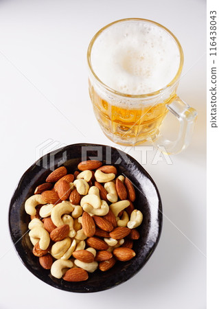 Mixed nuts and beer Mixed nuts and beer 116438043
