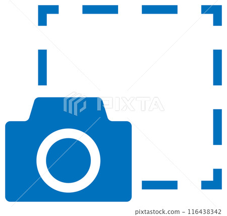 Screenshot icon blue - Stock Illustration [116438342] - PIXTA