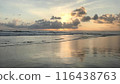 sunset on the beach in indonesia 116438763