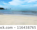 beach with blue sky in indonesia 116438765