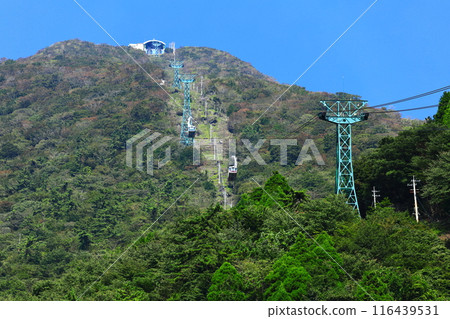 [Oita Prefecture] Beppu Ropeway in sunny weather (Tsurumi-dake) 116439531