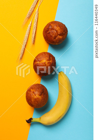 Tasty food with banana, concept of tasty food with banana Tasty food with banana, concept of tasty food with banana 116440349