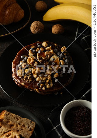 Tasty food with banana, concept of tasty food with banana 116440353