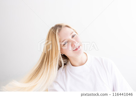 金髮長髮的外國女人 金髮長髮的外國女人 116441046
