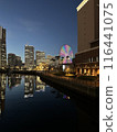 Night view of Minato Mirai seen from the Banjo Bridge 116441075