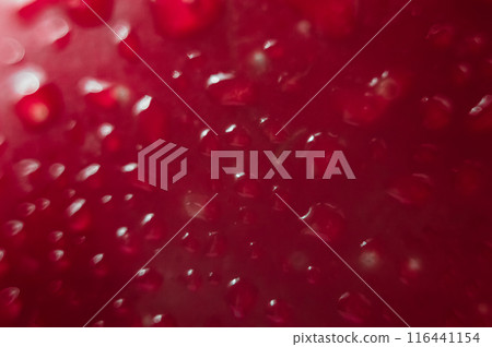 pomegranate seeds macro close-up, shallow depth of field 116441154