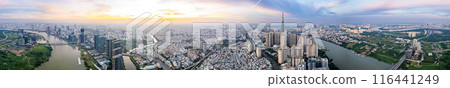 Aerial view of Ho Chi Minh city or Saigon, in Vietnam Aerial view of Ho Chi Minh city or Saigon, in Vietnam 116441249