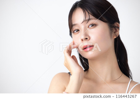 Beauty image: A woman doing skin care 116443267