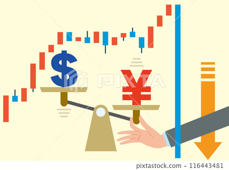 Illustration of currency intervention Illustration of currency intervention 116443481
