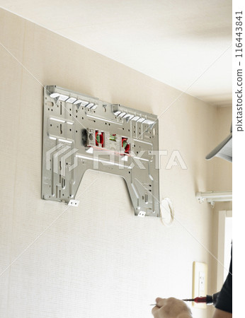 Installation work of air conditioner 116443841