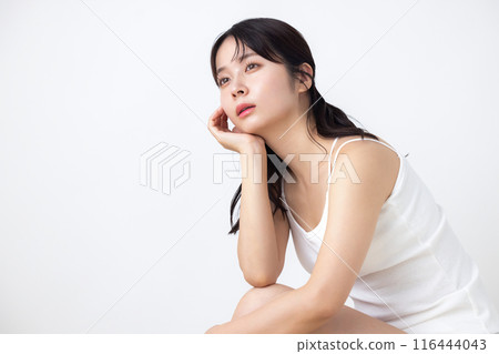 Beauty image: A woman wearing a camisole Beauty image: A woman wearing a camisole 116444043